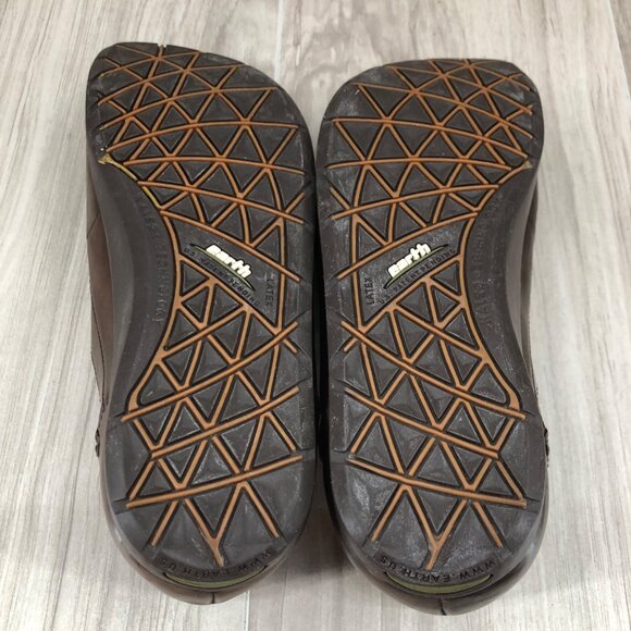 Earth Shoes Womens 8.5B Reflect Brown Leather Slip On Comfort Loafers - Picture 10 of 10